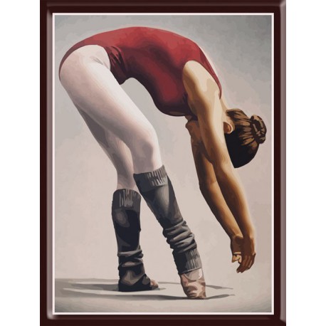 Балерина Раскраска по номерам акриловыми красками на холсте Color Kit