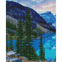  Горное озеро Алмазная вышивка мозаика Арт Фея UВ264