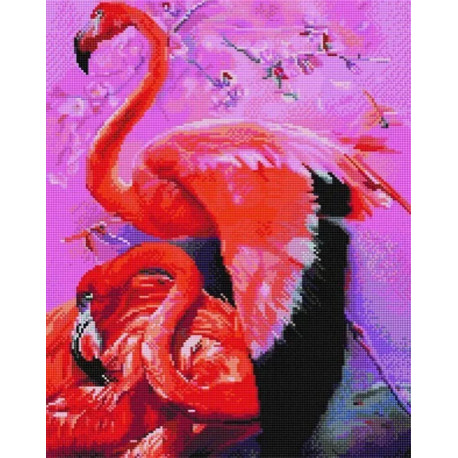  Под крылом фламинго Алмазная вышивка мозаика Арт Фея UA216