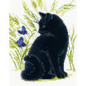 Черный кот Набор для вышивания Риолис