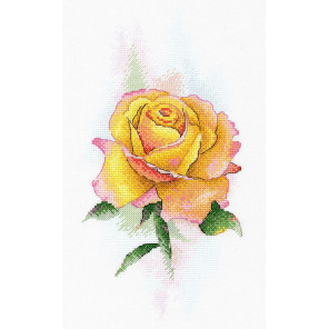  Желтая роза Набор для вышивания МП Студия А-049