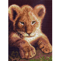 Львенок Ткань с рисунком для вышивания Матренин Посад
