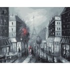 Париж Раскраска ( картина ) по номерам акриловыми красками на холсте Белоснежка