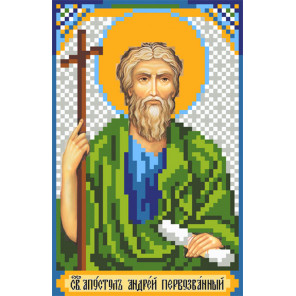  Святой Андрей Ткань с рисунком для вышивки бисером Матренин Посад 3026