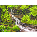  Водопад в лесу Ткань с рисунком для вышивки бисером Матренин Посад 4146
