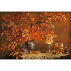  Осенний натюрморт Ткань с рисунком для вышивки бисером Матренин Посад 4087