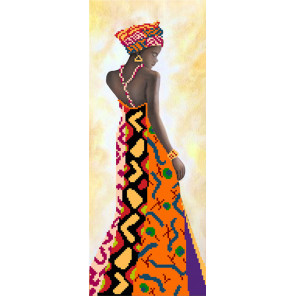 Уганда Ткань с рисунком для вышивки бисером Матренин Посад 4192
