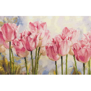  Розовые тюльпаны Набор для вышивания Алиса 2-37