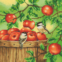 Яблоки Канва с рисунком для вышивки Конек