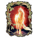  Единорог с золотой гривой Фигурные пазлы Molly (100 деталей) PF0111