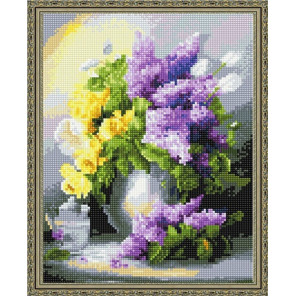  Картина с цветами Алмазная вышивка мозаика на подрамнике EQ10368