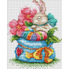  Зайчонок в цветах Набор для вышивания МП Студия М-648