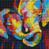  Радужные слоны Алмазная вышивка мозаика АртФея UC246