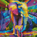 Цветные слоны Алмазная вышивка мозаика АртФея