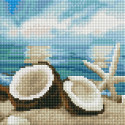 Кокос на песке Алмазная вышивка мозаика АртФея