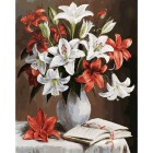 Лилии Раскраска ( картина ) по номерам акриловыми красками на холсте Белоснежка