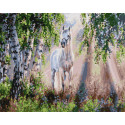  Конь на рассвете Раскраска картина по номерам на холсте ZX 24177