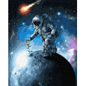 Космический принц Раскраска картина по номерам на холсте