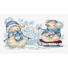  Забавные Снеговики Набор для вышивания МП Студия М-721