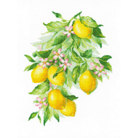  Яркие лимоны Набор для вышивания Риолис 2054