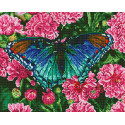 Бабочка и цветы Алмазная вышивка мозаика без подрамника