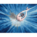  Балерина Алмазная вышивка мозаика без подрамника GJW4455
