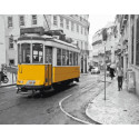  Желтый трамвай Алмазная вышивка мозаика без подрамника GJW3911