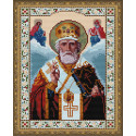  Икона Николай Чудотворец Алмазная вышивка мозаика на подрамнике EQ10210