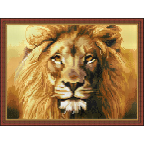  Портрет льва Алмазная вышивка мозаика на подрамнике EQ10152