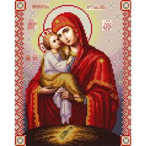  Богородица Почаевская Канва с рисунком для вышивки бисером Конек 9276