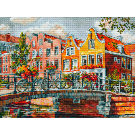  Амстердам. Мост через канал Набор для вышивания Белоснежка 215-14