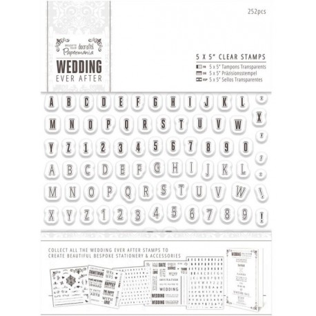 Мини алфавит и цифры Wedding Штампы для скрапбукинга, кардмейкинга Docrafts
