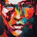 Мужской абстрактный портрет Раскраска по номерам на холсте Color Kit