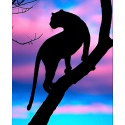  Пантера на закате Алмазная вышивка мозаика Алмазная живопись АЖ-4101
