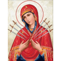  Богородица Семистрельная Алмазная вышивка мозаика Алмазная живопись АЖ-4109