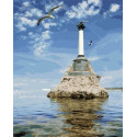 Памятник затопленным кораблям Раскраска картина по номерам на холсте Paintboy