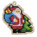  Санта с подарками Алмазная мозаика подвеска U0310
