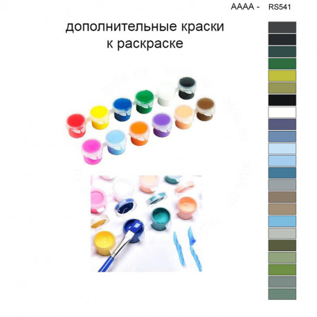  Дополнительные краски для раскраски 40х60 см AAAA-RS541 KRAS-AAAA-RS541