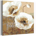  Маки на ветру Цветы Природа 100х100 Раскраска картина по номерам на холсте AAAA-RS609-100x100