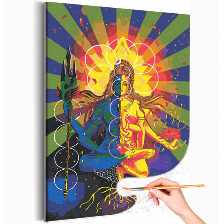  Шива Мифология Индия Мантра Буддизм Бог Религия Раскраска картина по номерам на холсте AAAA-RS546