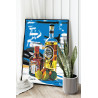 ситуативное изображение Натюрморт с напитками и лимоном Алкоголь Вино Раскраска картина по номерам на холсте AAAA-RS549