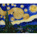 Звездная ночь Ван Гога Набор для частичной вышивки бисером Хрустальные грани