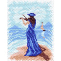Остров мелодий Ткань с рисунком для вышивания Матренин Посад