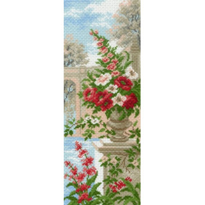  Цветы в вазе Ткань с рисунком для вышивания Матренин Посад 0871
