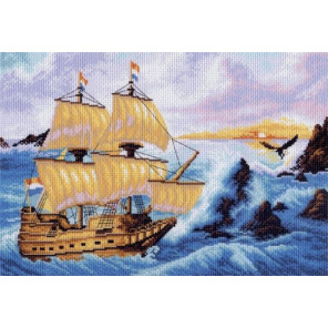  Остров погибших кораблей Ткань с рисунком для вышивания Матренин Посад 0530