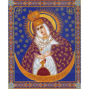  Икона Божией Матери Остробрамская Ткань с рисунком для вышивания Матренин Посад 0535