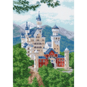  Замок Нойшванштайн Ткань с рисунком для вышивания Матренин Посад 0837