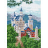  Замок Нойшванштайн Ткань с рисунком для вышивания Матренин Посад 0837