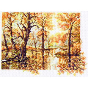  Осень Ткань с рисунком для вышивания Матренин Посад 1235