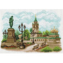 Страстной монастырь Ткань с рисунком для вышивания Матренин Посад